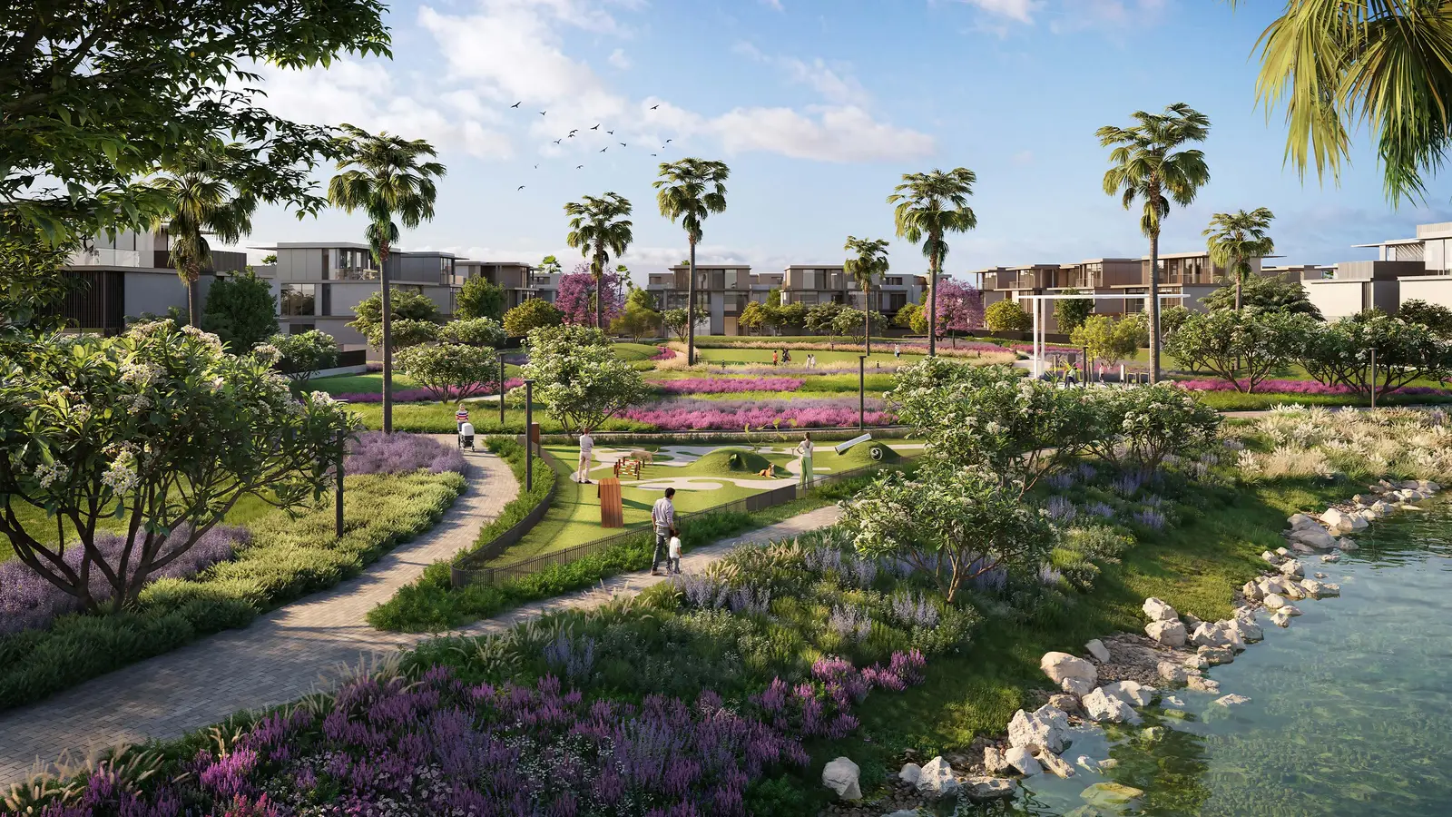 Dog park, Nad Al Sheba Gardens (developer rendering)