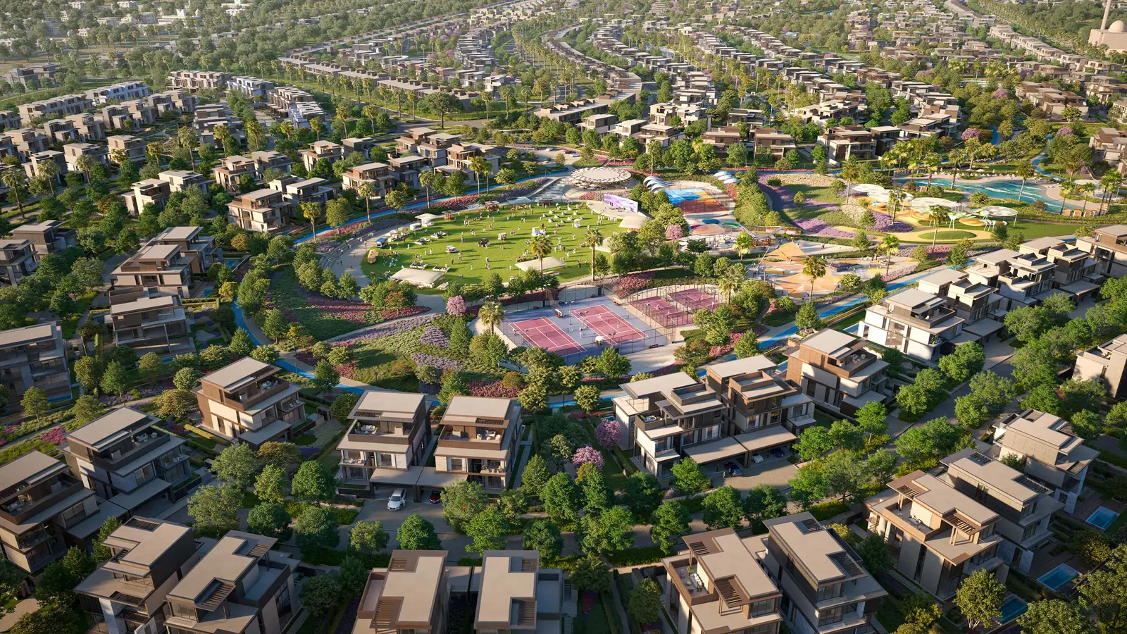 Events lawn, Nad Al Sheba Gardens (developer rendering)