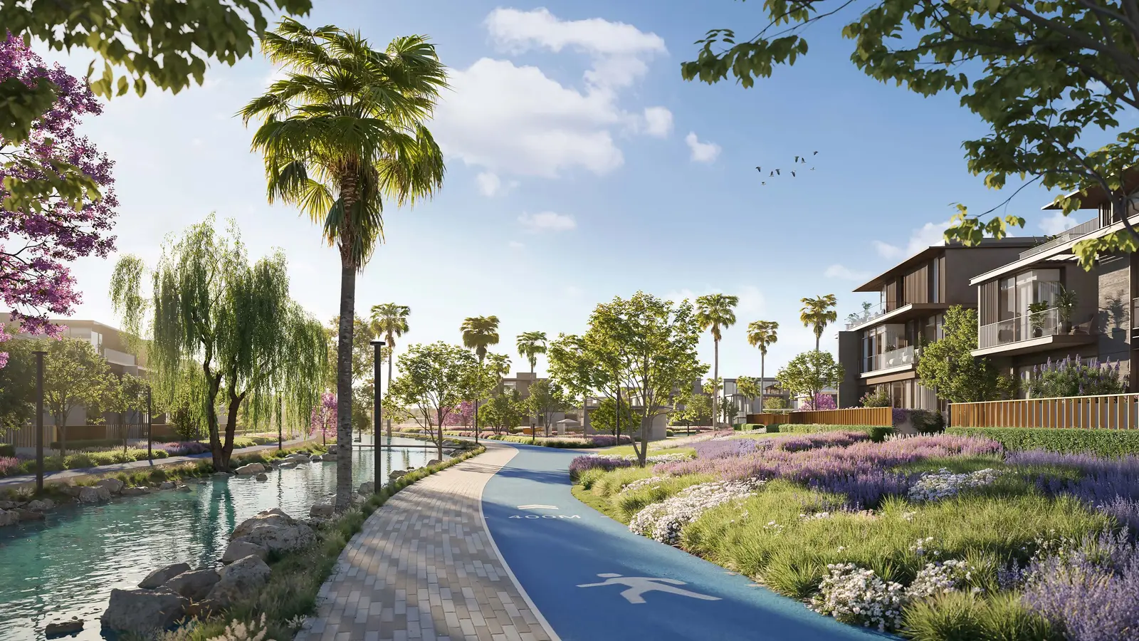 Running track, Nad Al Sheba Gardens (developer rendering)